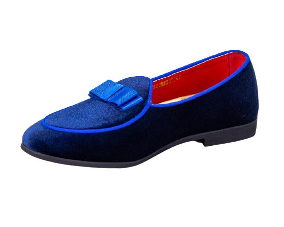 Premium Design Loafers.   Mens Loafers Driving Shoes for Men Leather Elegant Moccasin Wedding Dress Smoking Slipper Bow Blue