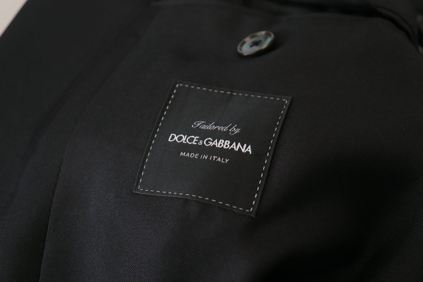 Dolce & Gabbana Black Stripe Robe